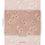 Schumacher 182540 Chaney Floral Terracotta fabric swatch
