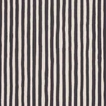 Schumacher 182552 Chaney Stripe Carbon fabric swatch