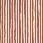 Schumacher 182551 Chaney Stripe Terracotta fabric swatch