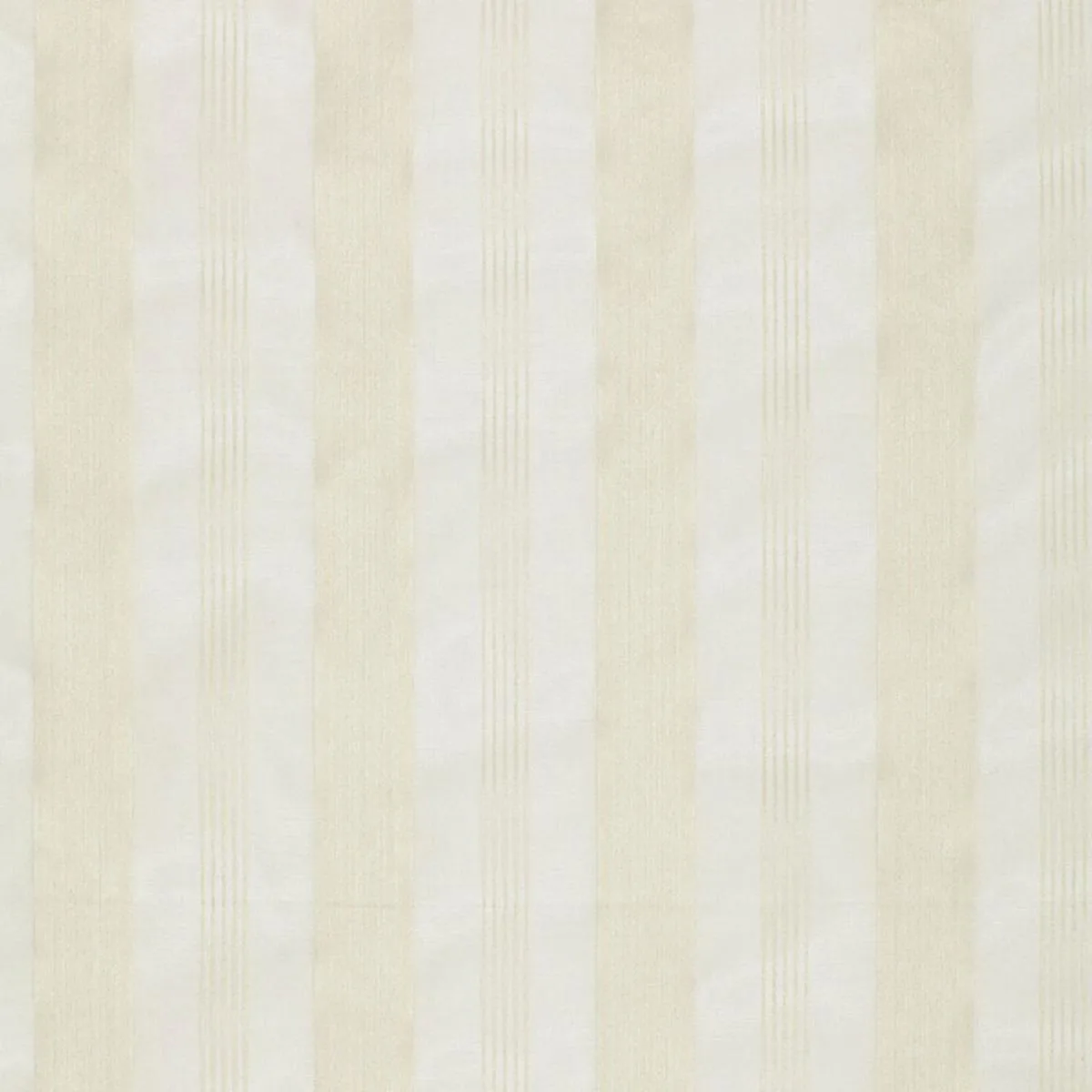 Schumacher 12420 Chantal Striped Sheer Ivory fabric swatch