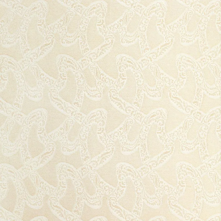Schumacher 68842 Chantilly Blanc fabric swatch