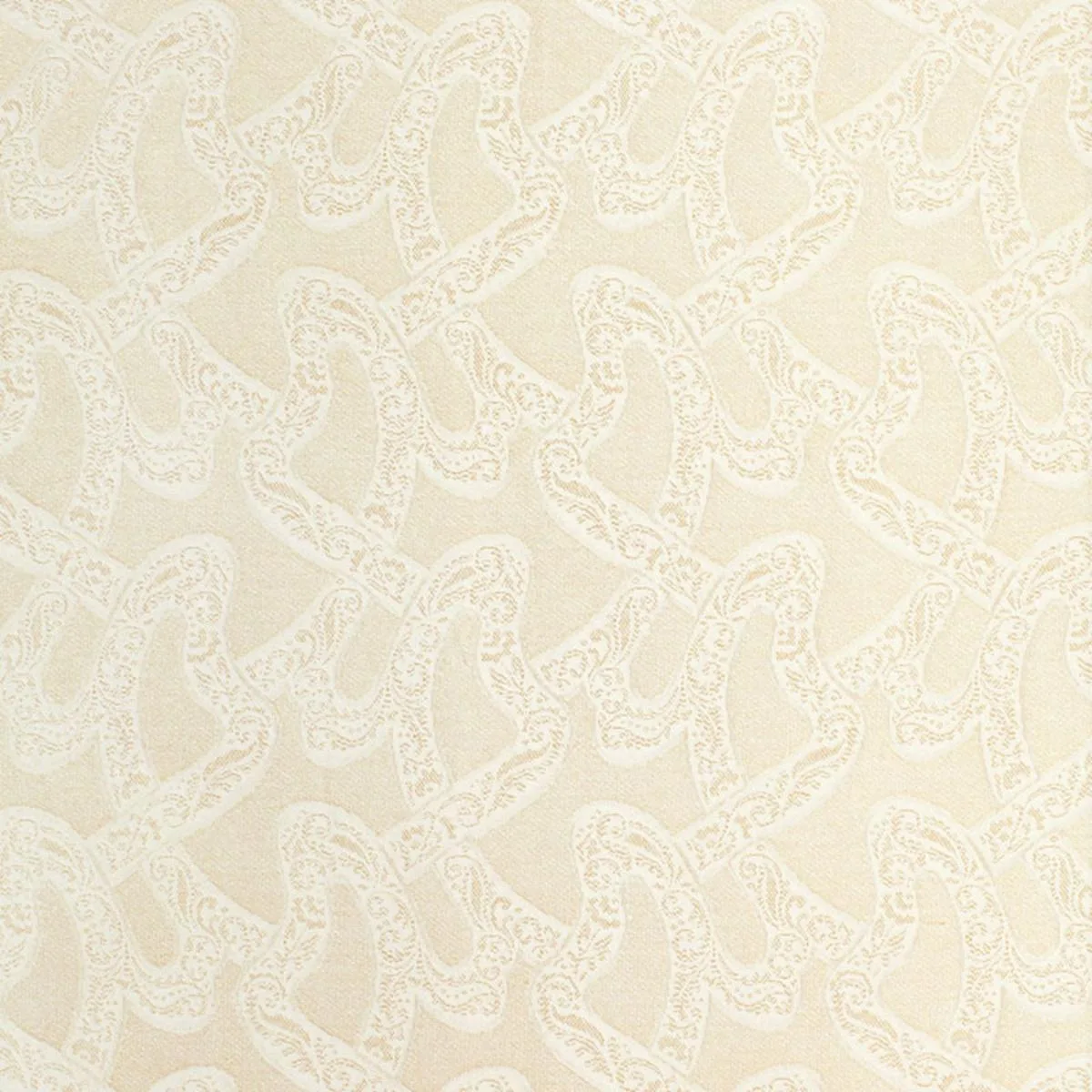 Schumacher 68842 Chantilly Blanc fabric swatch