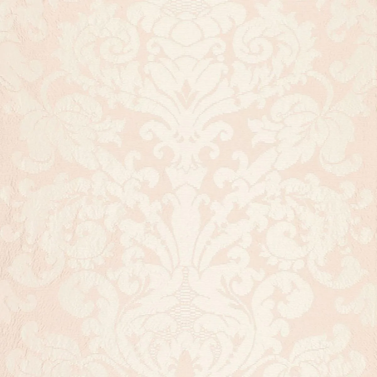 Schumacher 68881 Chateau Silk Damask Blush fabric swatch