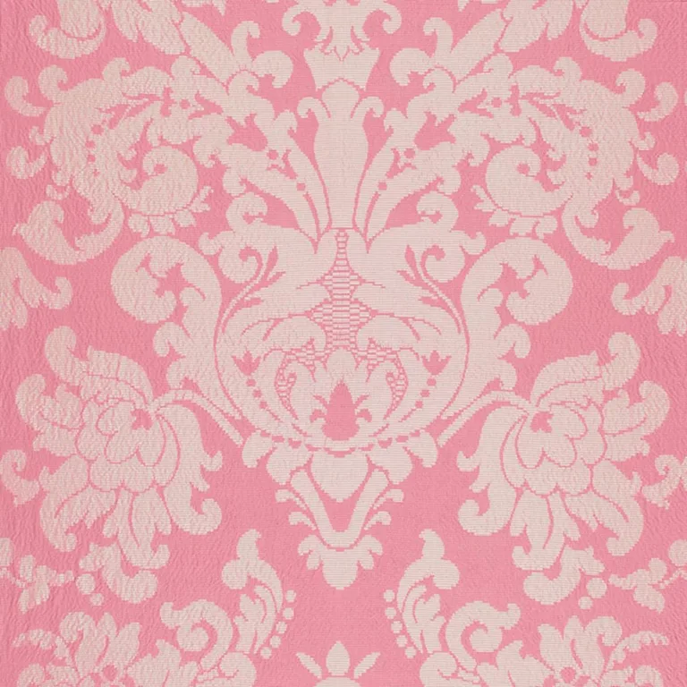 Schumacher 68882 Chateau Silk Damask Springtime fabric swatch