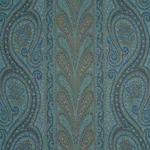 Schumacher 50774 Chatelaine Paisley Blue fabric swatch