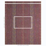 Schumacher 50775 Chatelaine Paisley Magenta fabric swatch