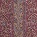 Schumacher 50775 Chatelaine Paisley Magenta fabric swatch