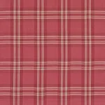 Schumacher 50202 Check Rustique Cranberry fabric swatch