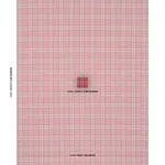 Schumacher 50202 Check Rustique Cranberry fabric swatch