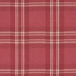 Schumacher 50202 Check Rustique Cranberry fabric swatch