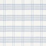 Schumacher 50205 Check Rustique Sky fabric swatch