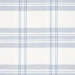 Schumacher 50205 Check Rustique Sky fabric swatch