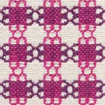 Schumacher 73433 Checkmate Berry fabric swatch