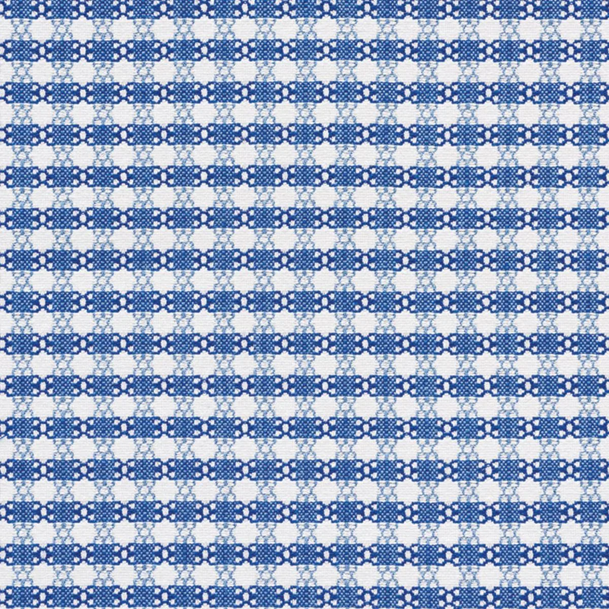 Schumacher 73430 Checkmate Blue fabric swatch