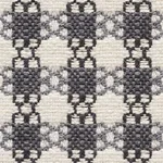 Schumacher 73432 Checkmate Graphite fabric swatch