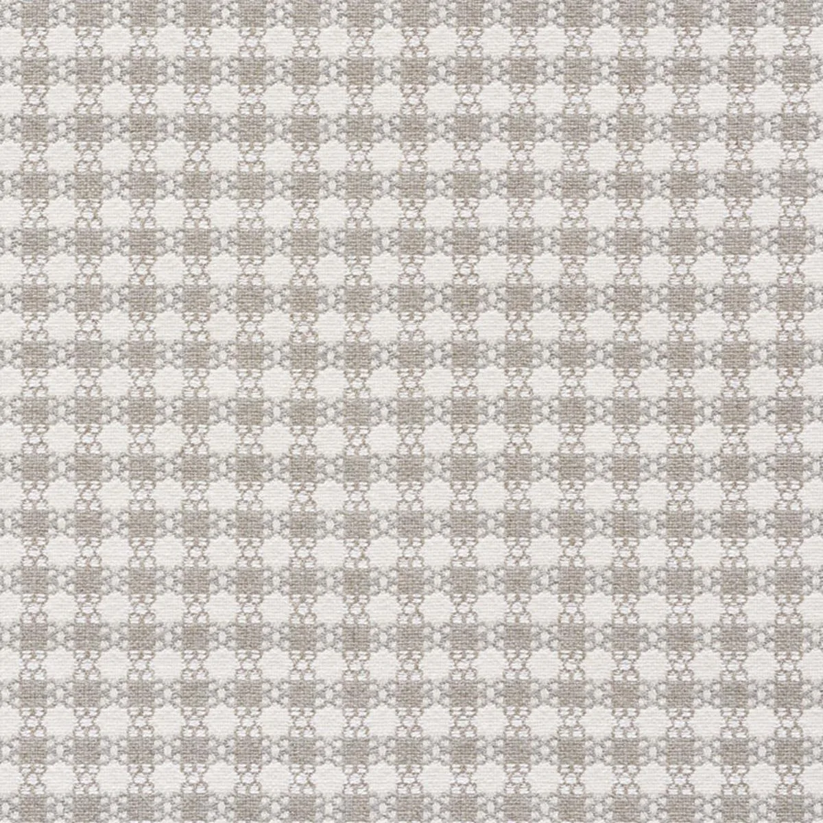 Schumacher 73431 Checkmate Grey fabric swatch