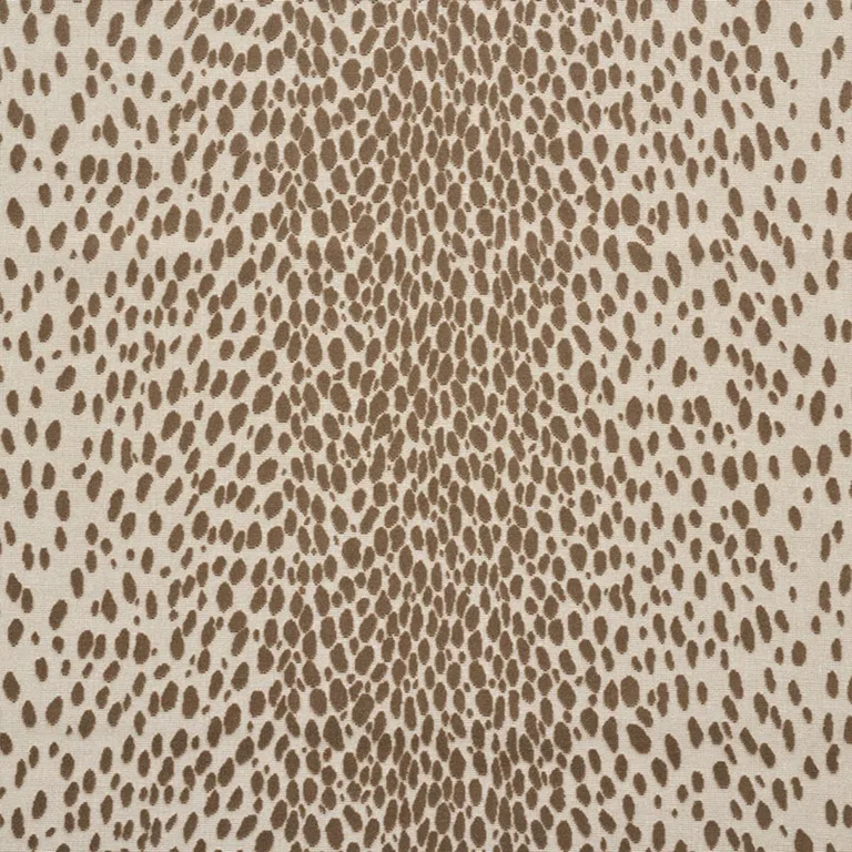 Schumacher 73911 Cheetah Velvet Natural fabric swatch