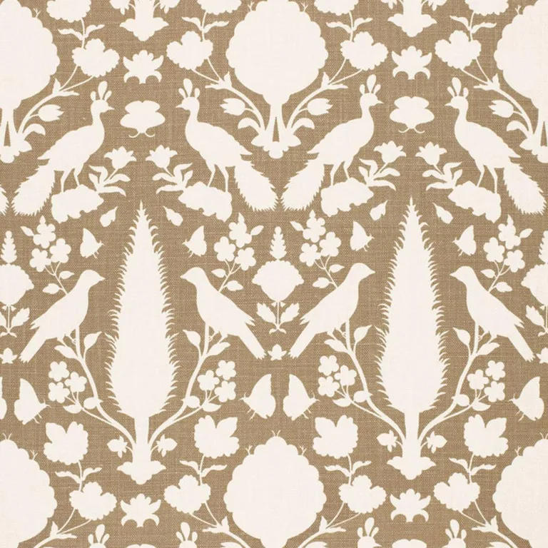 Schumacher 173561 Chenonceau Fawn fabric swatch