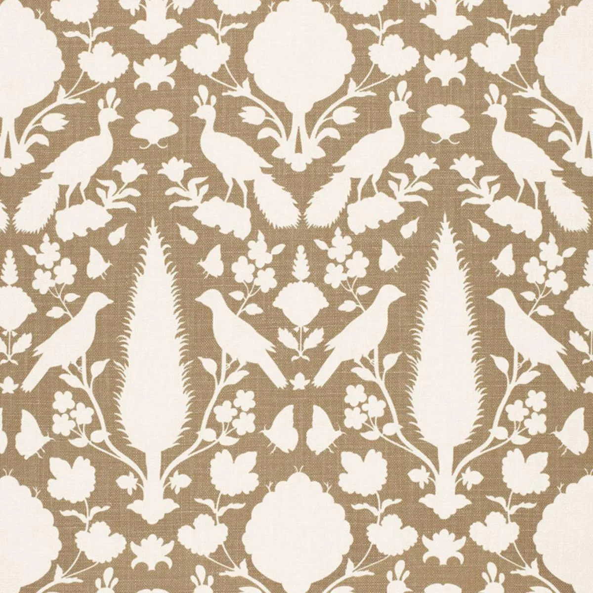 Schumacher 173561 Chenonceau Fawn fabric swatch