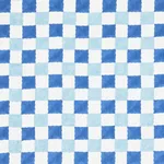 Schumacher 181791 Chequer Hand Block Print Blue fabric swatch