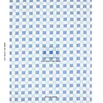 Schumacher 181791 Chequer Hand Block Print Blue fabric swatch