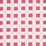 Schumacher 181790 Chequer Hand Block Print Pinks fabric swatch