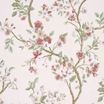 Schumacher 86221 Cherry Blossom Cherry fabric swatch