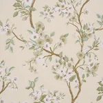 Schumacher 86220 Cherry Blossom Citron fabric swatch