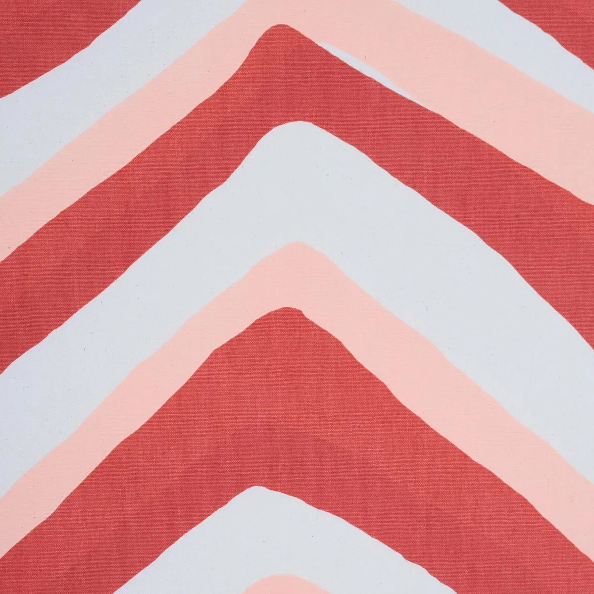 Schumacher 183722 Chevron Coral fabric swatch