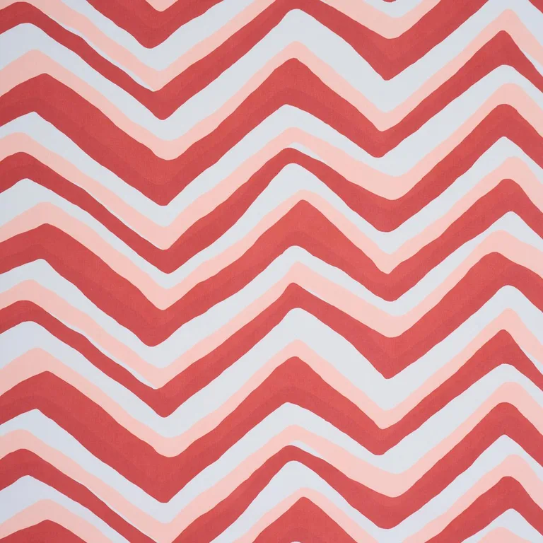 Schumacher 183722 Chevron Coral fabric swatch