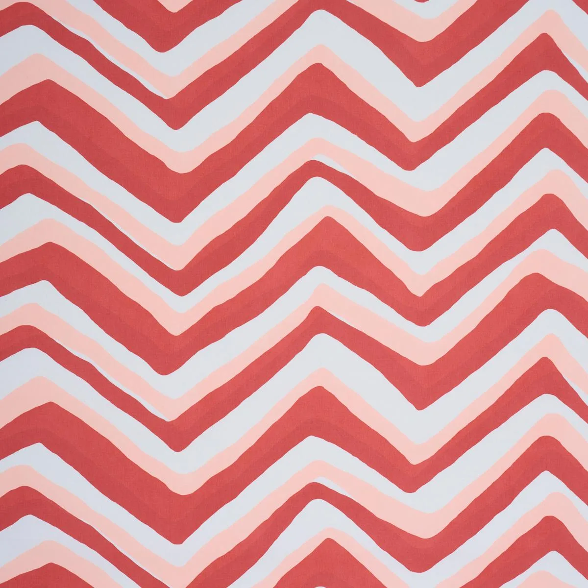 Schumacher 183722 Chevron Coral fabric swatch
