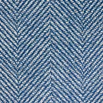 Schumacher 173041 Chevron D'ete Indoor/Outdoor Blue fabric swatch