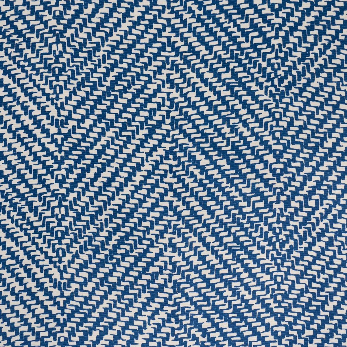 Schumacher 173041 Chevron D'ete Indoor/Outdoor Blue fabric swatch