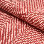 Schumacher 173040 Chevron D'ete Indoor/Outdoor Coral fabric swatch