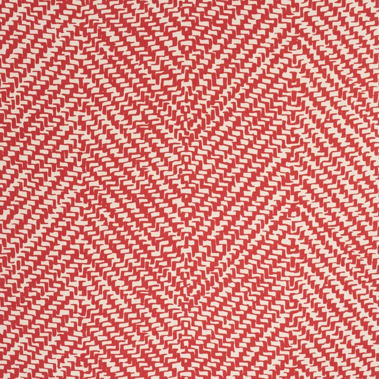 Schumacher 173040 Chevron D'ete Indoor/Outdoor Coral fabric swatch