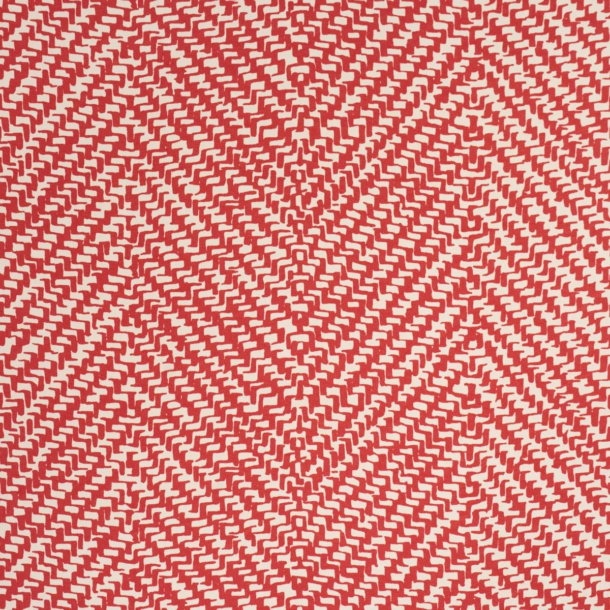 Schumacher 173040 Chevron D'ete Indoor/Outdoor Coral fabric swatch