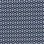 Schumacher 176692 Chevron Indoor/Outdoor Navy fabric swatch