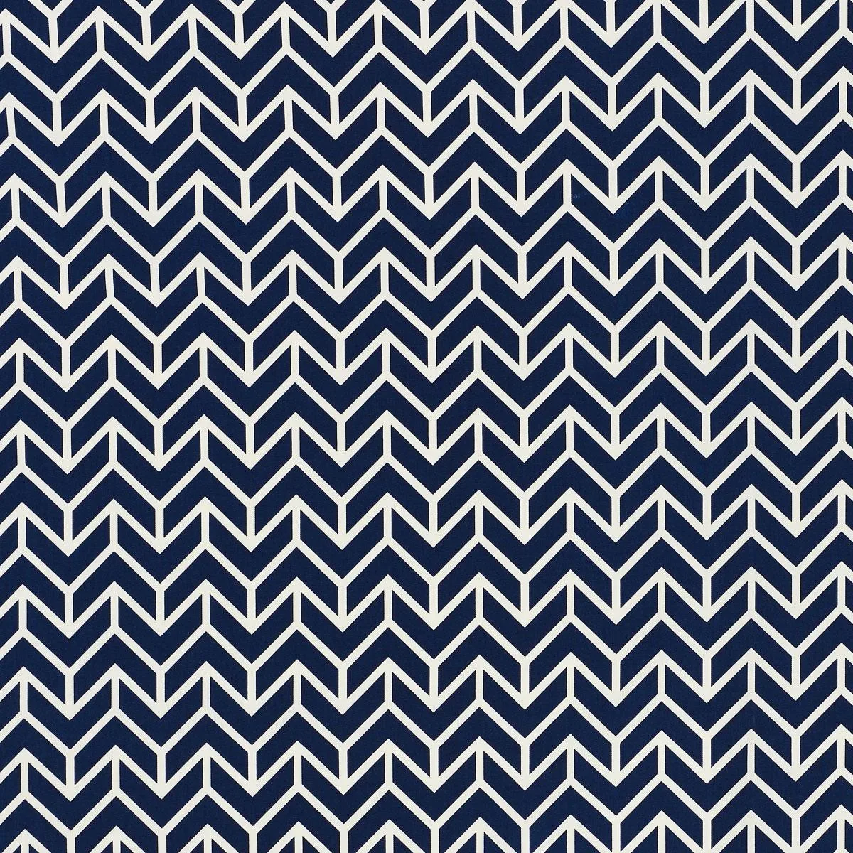 Schumacher 176692 Chevron Indoor/Outdoor Navy fabric swatch