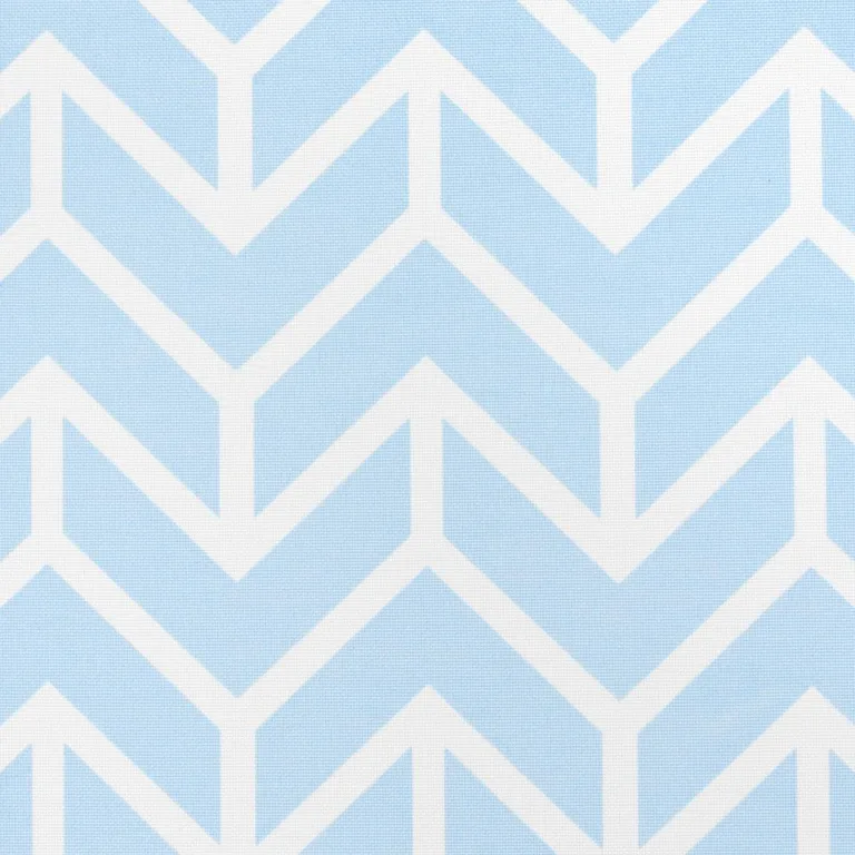 Schumacher 176693 Chevron Indoor/Outdoor Sky fabric swatch