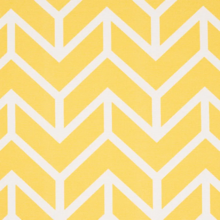 Schumacher 176694 Chevron Indoor/Outdoor Yellow fabric swatch