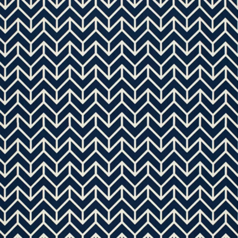Schumacher 2644031 Chevron Print Navy fabric swatch