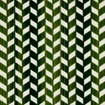 Schumacher 72814 Chevron Strié Velvet Emerald fabric swatch