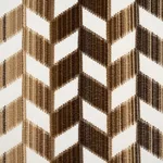 Schumacher 72816 Chevron Strié Velvet Gold fabric swatch