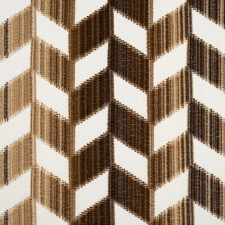 Schumacher 72816 Chevron Strié Velvet Gold fabric swatch