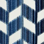 Schumacher 72811 Chevron Strié Velvet Lapis fabric swatch