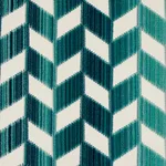 Schumacher 72813 Chevron Strié Velvet Peacock fabric swatch