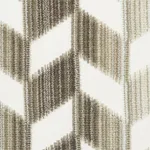 Schumacher 72810 Chevron Strié Velvet Stone fabric swatch