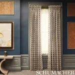 Schumacher 72840 Chevron Velvet Blush fabric swatch