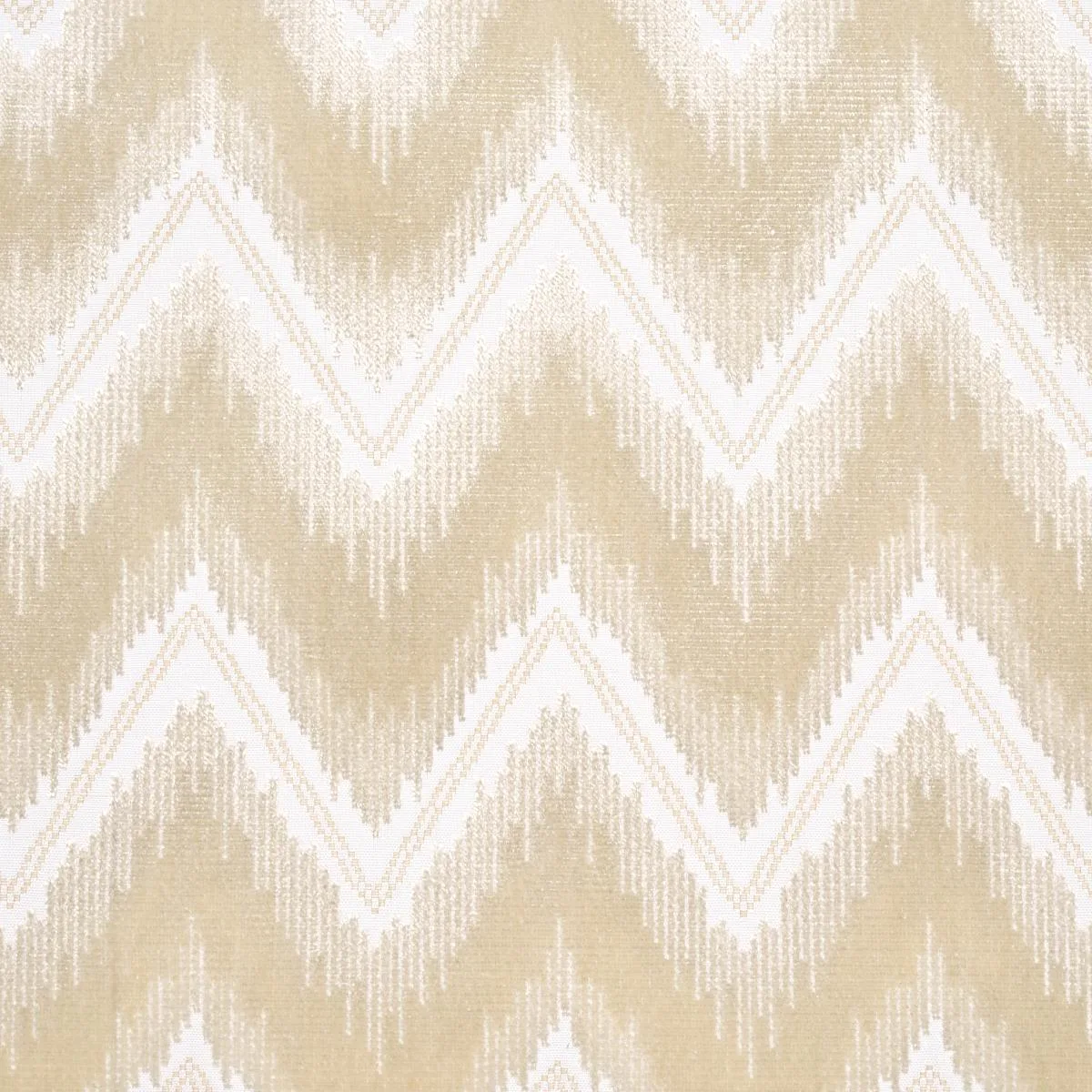 Schumacher 72844 Chevron Velvet Champagne fabric swatch
