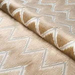 Schumacher 72845 Chevron Velvet Gold fabric swatch